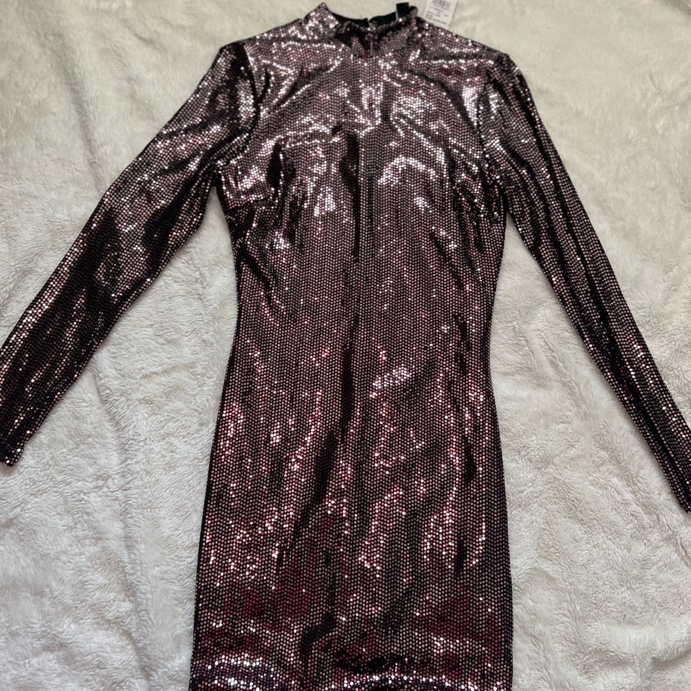 Mini sequence dress